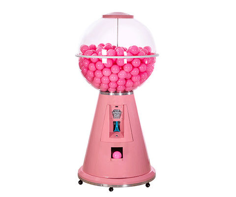 Machine faite sur commande Smart de Gumball de couleur rose 24 heures de service 95*95*185CM d'individu