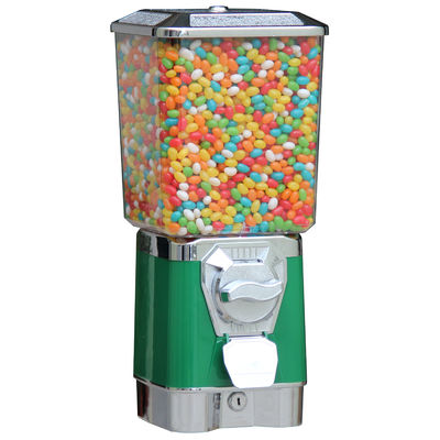 métal antique du vert 3.6kgs 45CM de distributeur automatique de gumball pour le centre de jeux